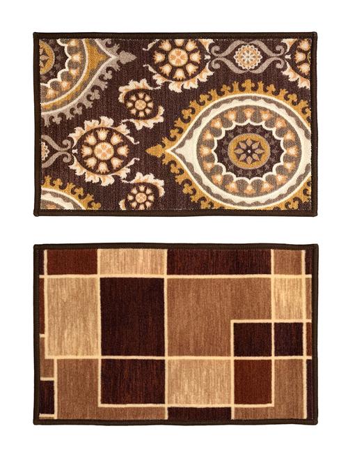 athom trendz premium anti slip printed doormat 37x57 cm combo pack - 17744187 - Very Small Image - 1