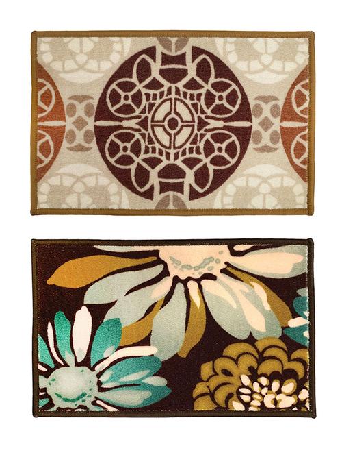 athom trendz premium anti slip printed doormat 37x57 cm combo pack - 17744192 - Very Small Image - 1