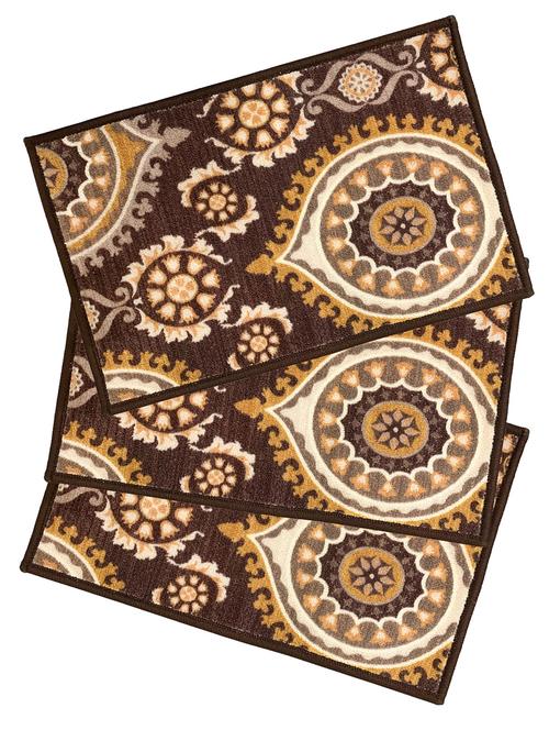 athom trendz premium anti slip printed doormat 37x57 cm pack of 3 - 17744230 - Very Small Image - 1