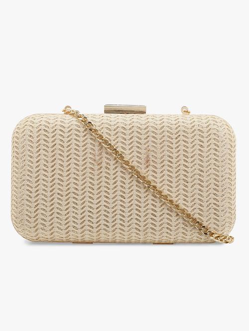 gold silk box clutch - 17744262 - Very Small Image - 1