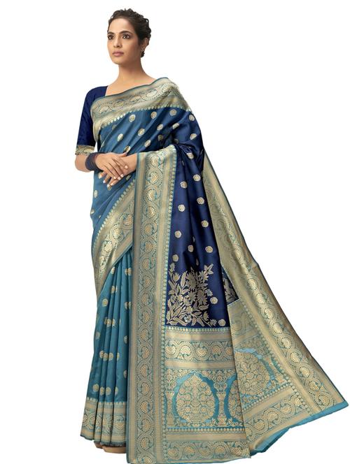 jacquard bordered saree - 17745255 - Very Small Image - 1