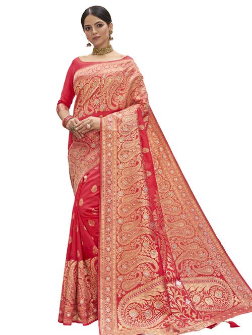 jacquard woven saree - 17745394 - Very Small Image - 1