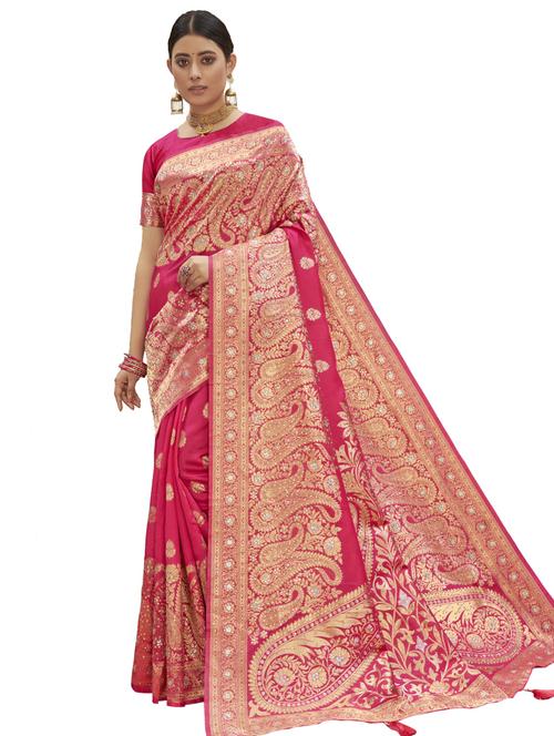 jacquard woven saree - 17745398 - Very Small Image - 1
