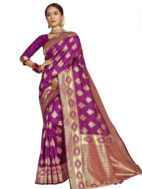 jacquard woven saree - 17745434 - Very Small Image - 1