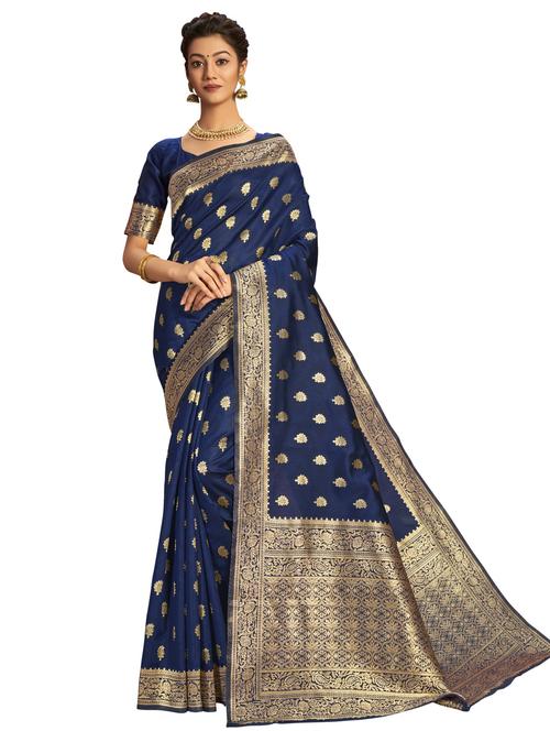 jacquard woven saree with blouse - 17745454 - Very Small Image - 1