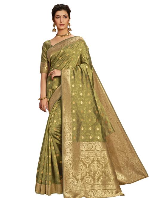 jacquard woven saree - 17745458 - Very Small Image - 1