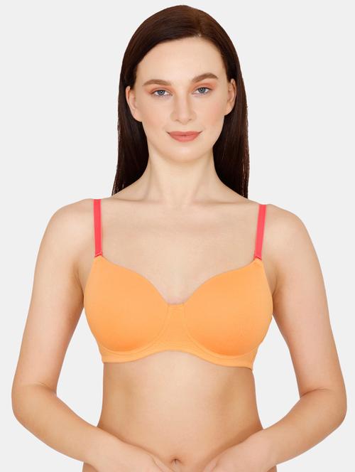 orange cotton tshirt bra - 17745531 - Very Small Image - 1
