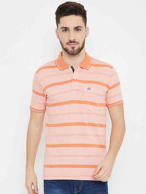 orange striped polo t-shirt - 17745714 - Very Small Image - 1
