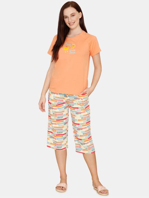 printed nightwear capri set - 17746063 - Very Small Image - 1