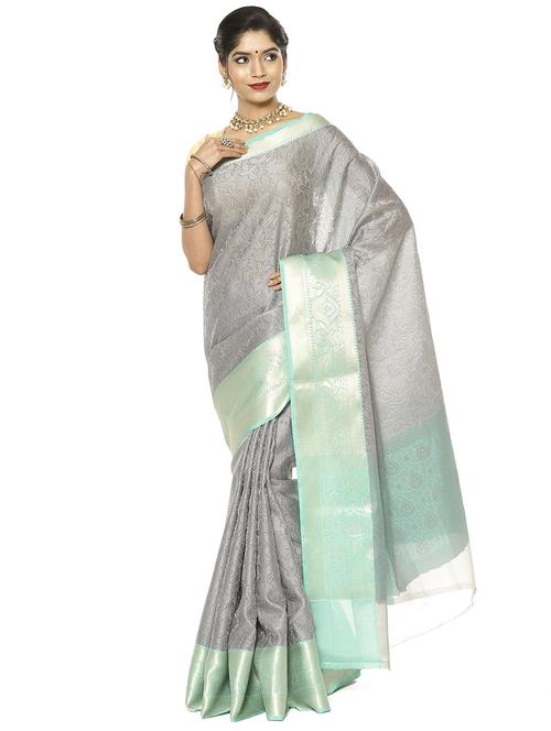 zari work banarasi saree - 17748164 - Very Small Image - 1