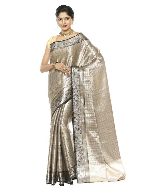 zari work banarasi saree - 17748204 - Very Small Image - 1