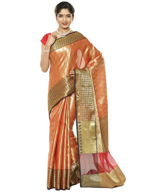 zari work kanjivaram saree - 17748226 - Very Small Image - 1