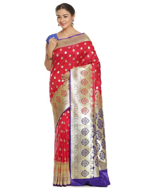 zari work banarasi saree - 17748229 - Very Small Image - 1