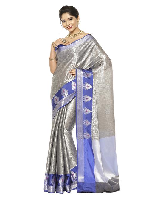 zari work kanjivaram saree - 17748282 - Very Small Image - 1