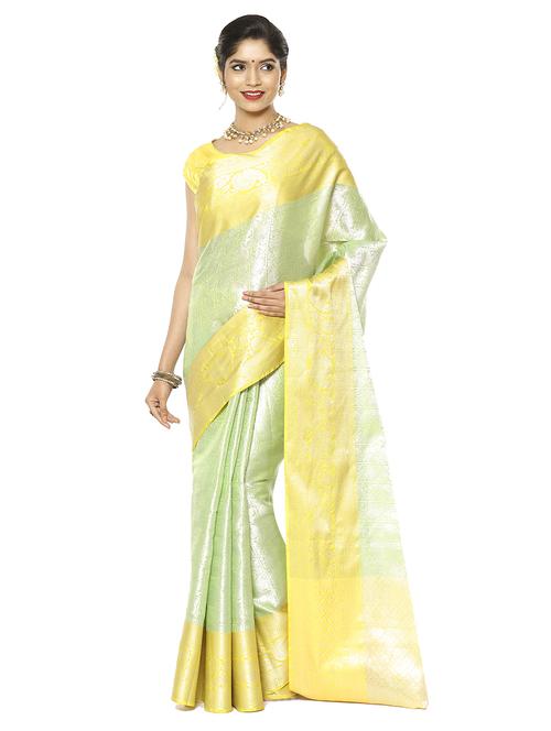 zari work kanjivaram saree with blouse - 17748314 - Very Small Image - 1