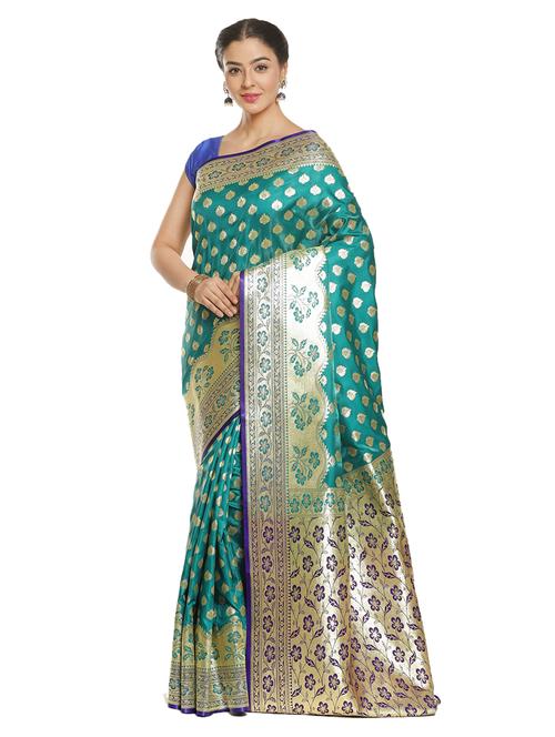 zari work banarasi saree - 17748327 - Very Small Image - 1