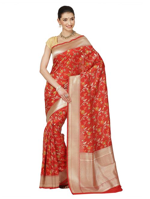 zari work banarasi saree - 17748385 - Very Small Image - 1