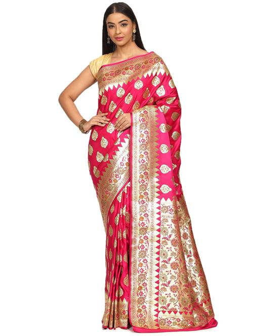 zari work banarasi saree - 17748440 - Very Small Image - 1
