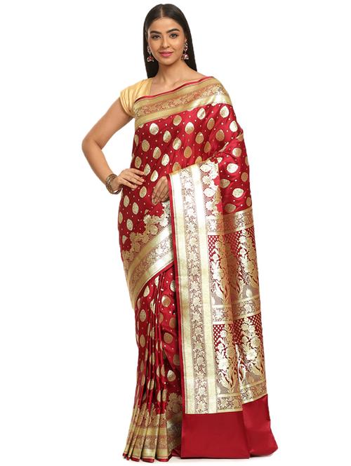 zari work banarasi saree - 17748457 - Very Small Image - 1