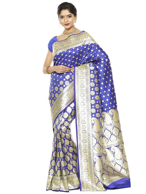 zari work banarasi saree - 17748458 - Very Small Image - 1