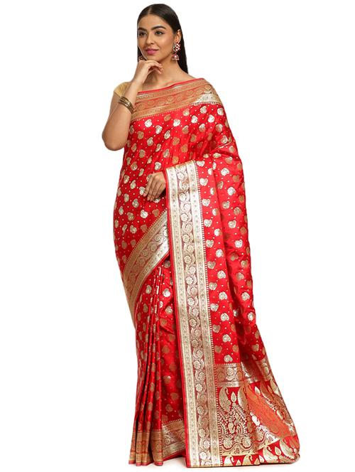 zari work banarasi saree - 17748468 - Very Small Image - 1