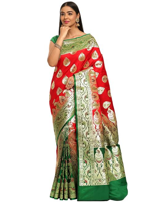 zari work banarasi saree - 17748488 - Very Small Image - 1