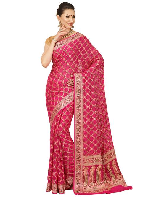 zari work banarasi saree - 17748531 - Very Small Image - 1