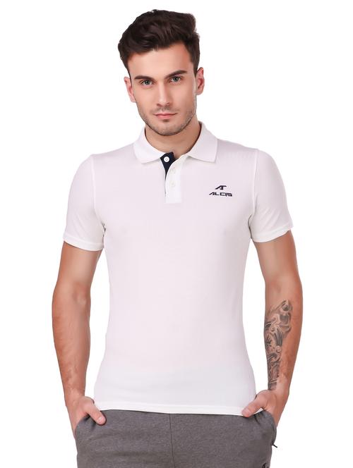 white solid polo t-shirt - 17749736 - Very Small Image - 1