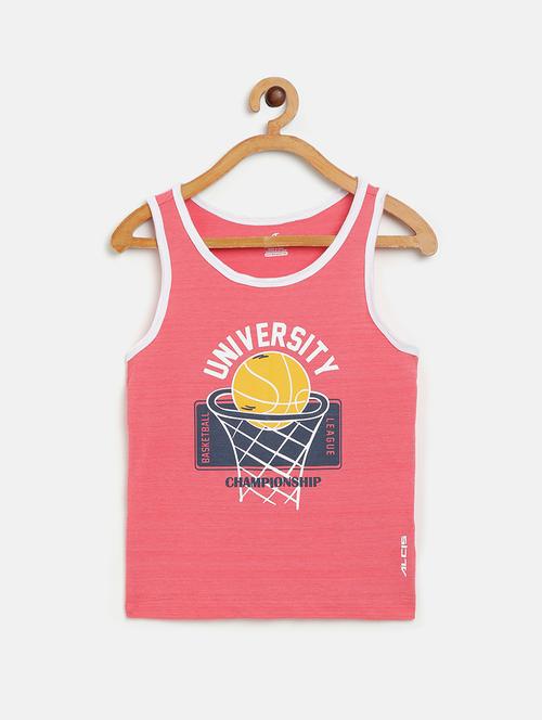 round neck printed tank t-shirt - 17749890 - Very Small Image - 1