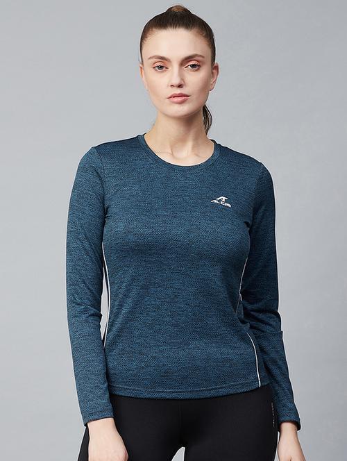 round neck melange tee - 17749900 - Very Small Image - 1