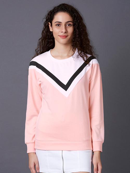 color block regular sweatshirt - 17749969 - Very Small Image - 1