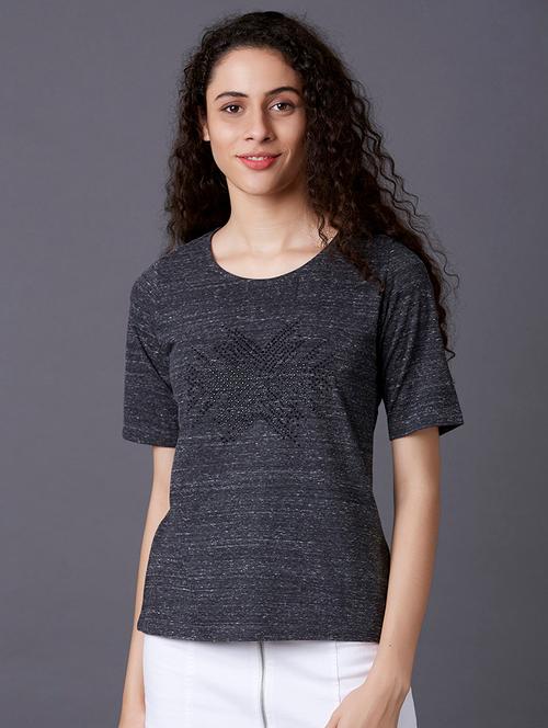grey cotton tshirt - 17750020 - Very Small Image - 1