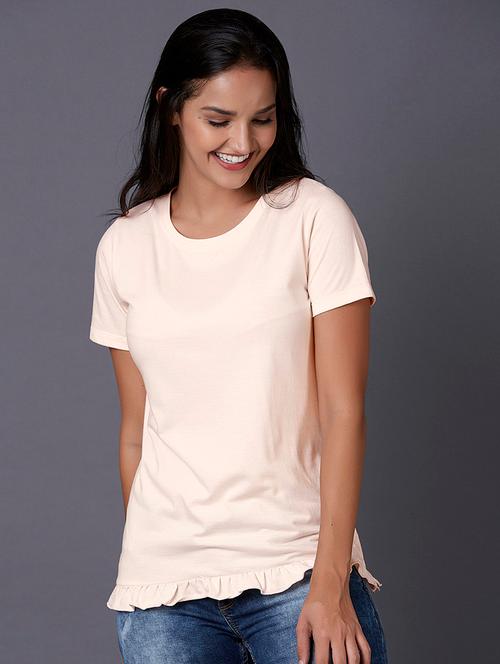 frill trim t-shirt - 17750044 - Very Small Image - 1