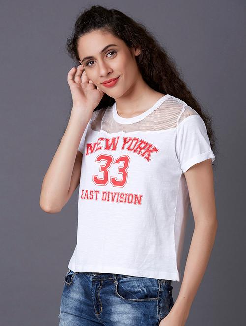 net yoke t-shirt - 17750047 - Very Small Image - 1