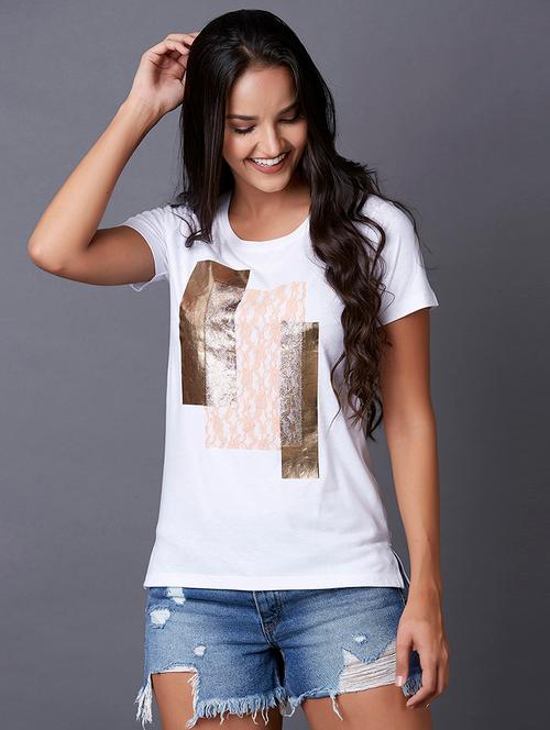 foil printed t-shirt - 17750064 - Very Small Image - 1
