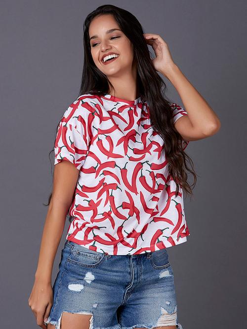 crew neck printed t-shirt - 17750072 - Very Small Image - 1