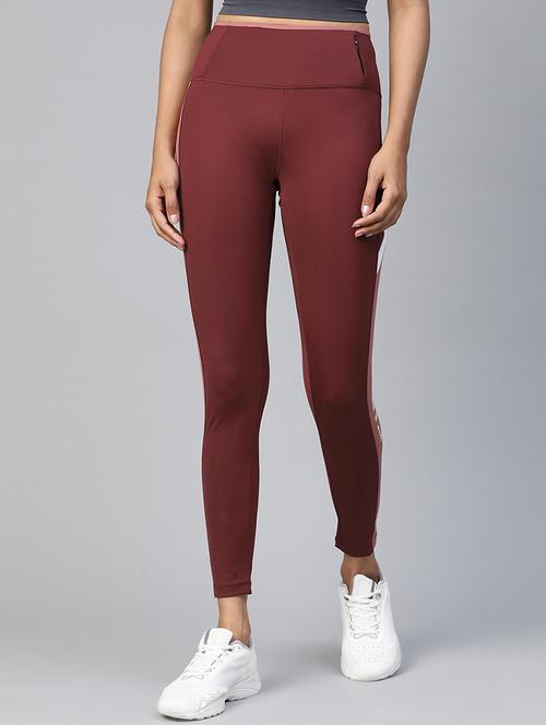 high rise color block leggings - 17750612 - Very Small Image - 1