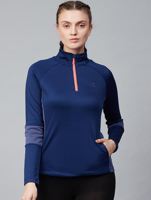 navy blue polyester sweatshirt - 17750700 - Very Small Image - 1