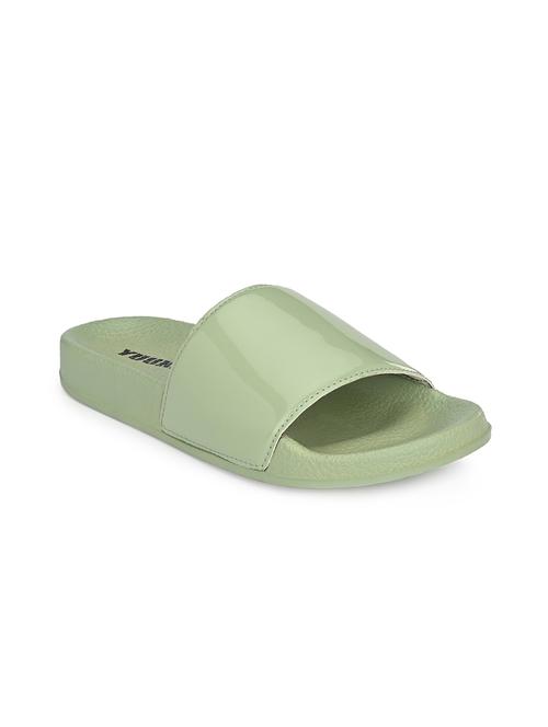 green mesh slides flip flops - 17750926 - Very Small Image - 1