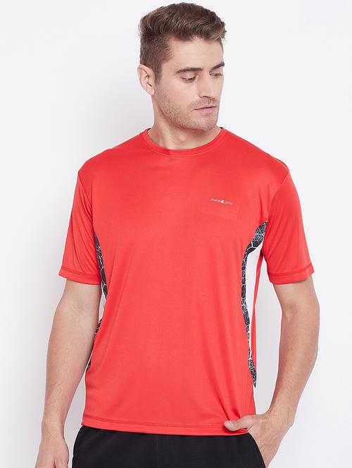 red solid washed t-shirt - 17751935 - Very Small Image - 1