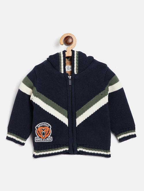 navy blue wool sweater - 17752100 - Very Small Image - 1