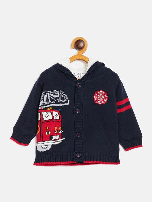 navy blue wool sweater - 17752106 - Very Small Image - 1