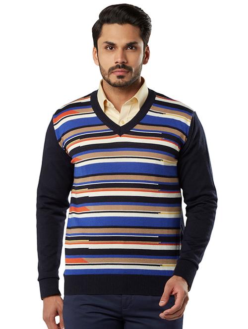 blue striped pullover - 17752385 - Very Small Image - 1