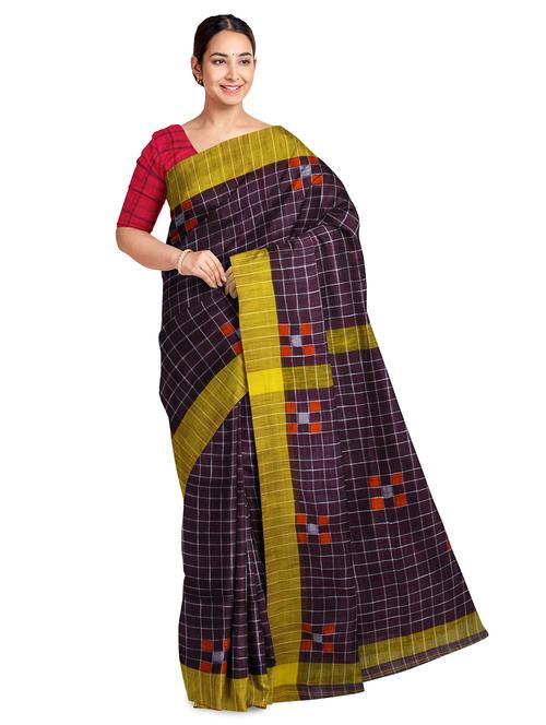 zari work handloom saree with blouse - 17754142 - Very Small Image - 1
