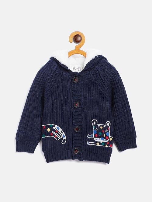 navy blue wool sweater - 17754761 - Very Small Image - 1