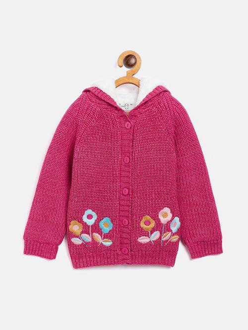 pink embroidered detail sweater - 17754764 - Very Small Image - 1
