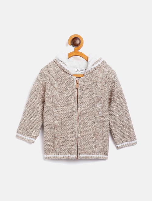 beige solid wool sweater - 17754775 - Very Small Image - 1