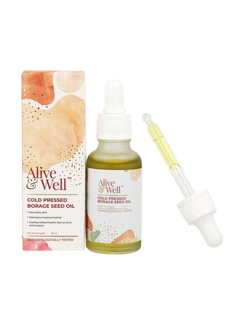 alive & well borage face oil for men & women - 17754885 - Very Small Image - 1
