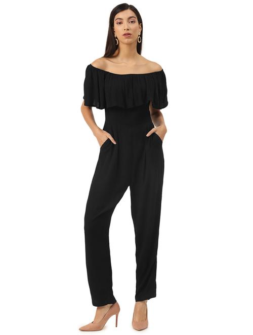off shoulder full leg jumpsuit - 17754971 - Very Small Image - 1