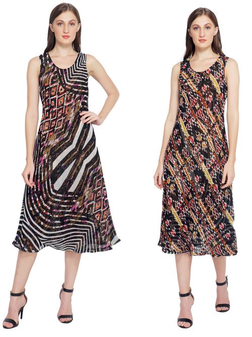 this flowy georgette dress is a - 17755619 - Very Small Image - 1